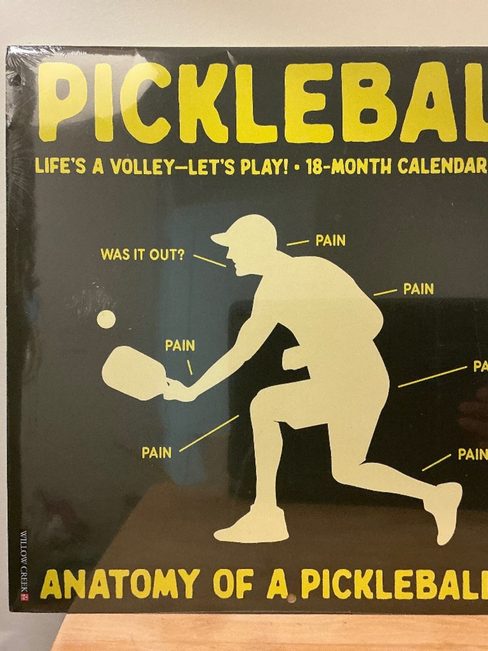 Pickleball 18 month Calendar 2026 Life’s a Volley- Let’s Play